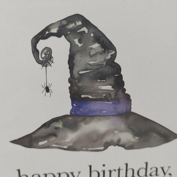 Halloween Themed Greeting Cards Happy Birthday Witch Dead Inside Envelopes Set 2 - Picture 6 of 8